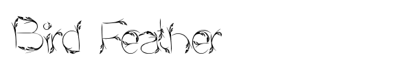 Bird Feather font preview